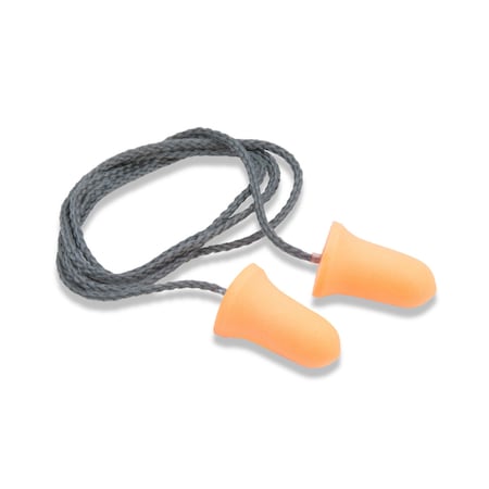 212 Performance Bell Shape 33 dB NRR Disposable Foam Corded Ear Plugs, 100-Pair Box HPD05
